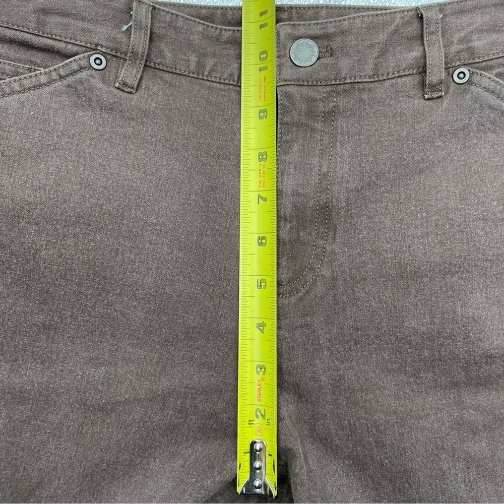 J. Jill Brown Stretch Denim Flare Leg‎ Pants Womens Size 10 Chocolate Brown - Picture 8 of 9